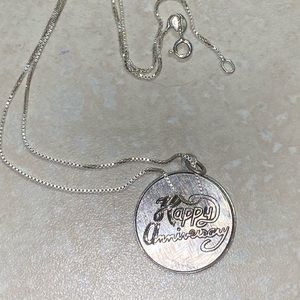 Happy anniversary pendant and necklace